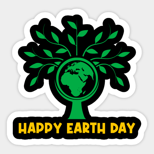 Happy Earth Day Sticker by Curator Nation